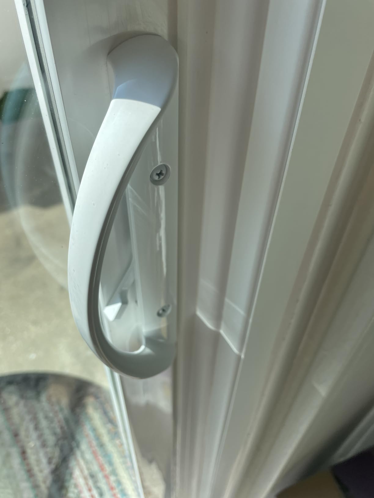 Sliding Patio Door Handle Set with Key Cylinder and Mortise Lock, Full Replacement Handle Lock Set Fits Door Thickness from 1-1/2