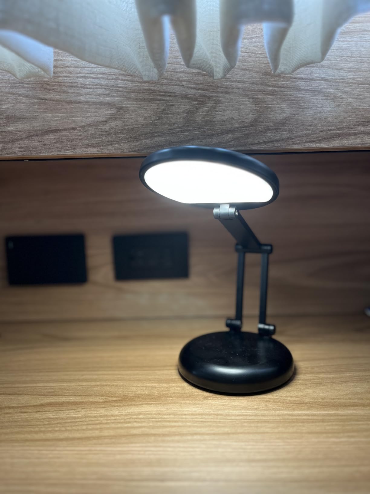 One Fire Rechargeable Table Lamp, 3600mAh Battery Operated Lamp Desk Lamp customer photo 1