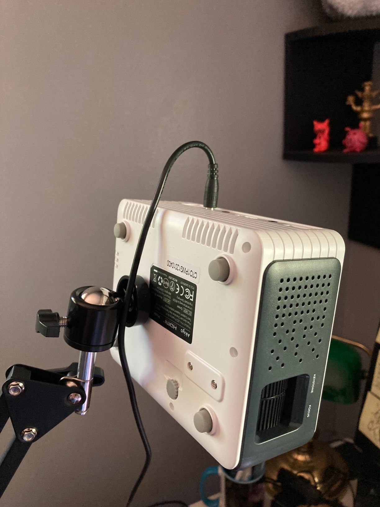 Mini Projector with WiFi and Bluetooth, AKIYO 2026 Upgraded Projector 1080P customer photo 1