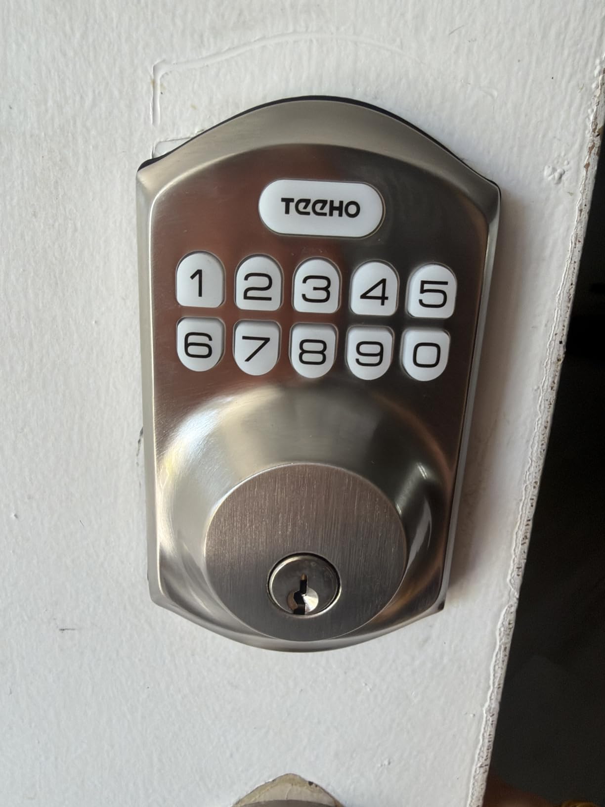 TEEHO TE001 Keyless Entry Deadbolt with Keypad for Front Door, Matte Black | ANSI Grade 3 Security, 20 User Codes, Low Battery Alert, IP54 Waterproof, One Touch Lock, Anti-Peep Password & 2 Backup Keys customer photo 2