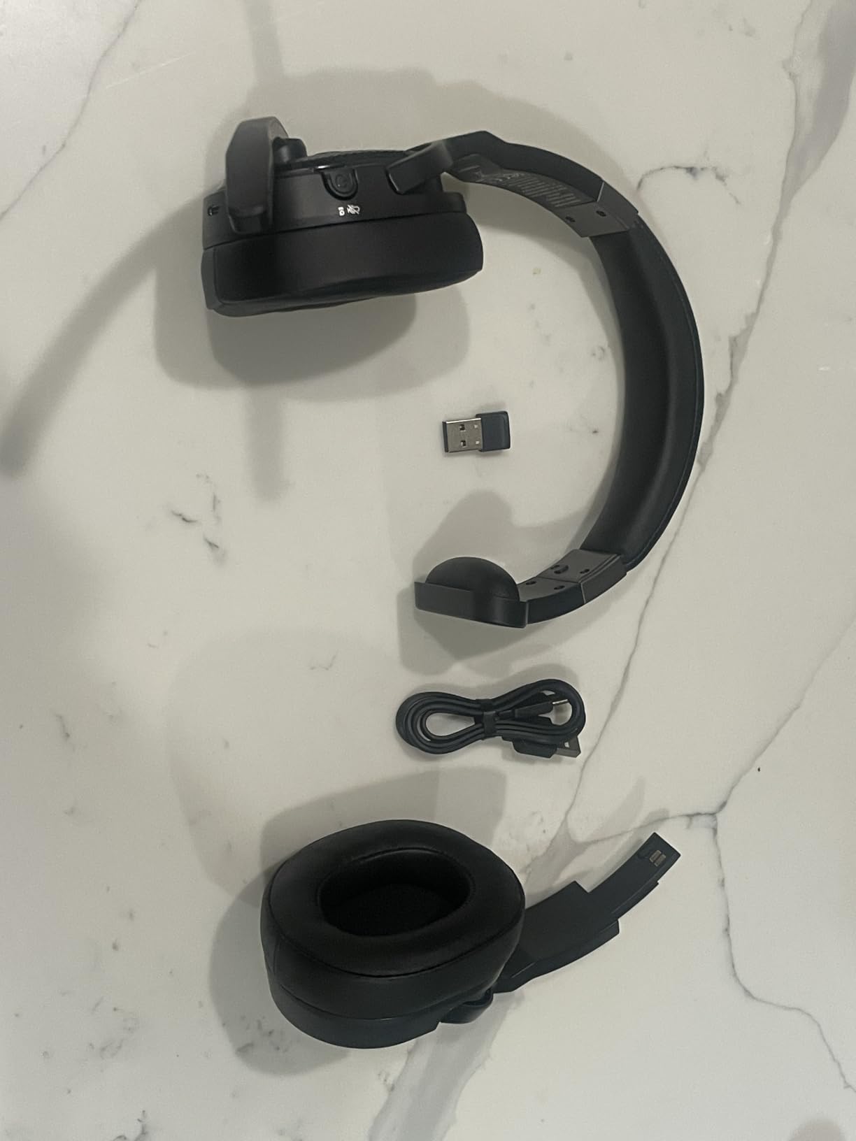 TECKNET Bluetooth Trucker Wireless Headset, Noise Cancelling Mic for Work customer photo 2