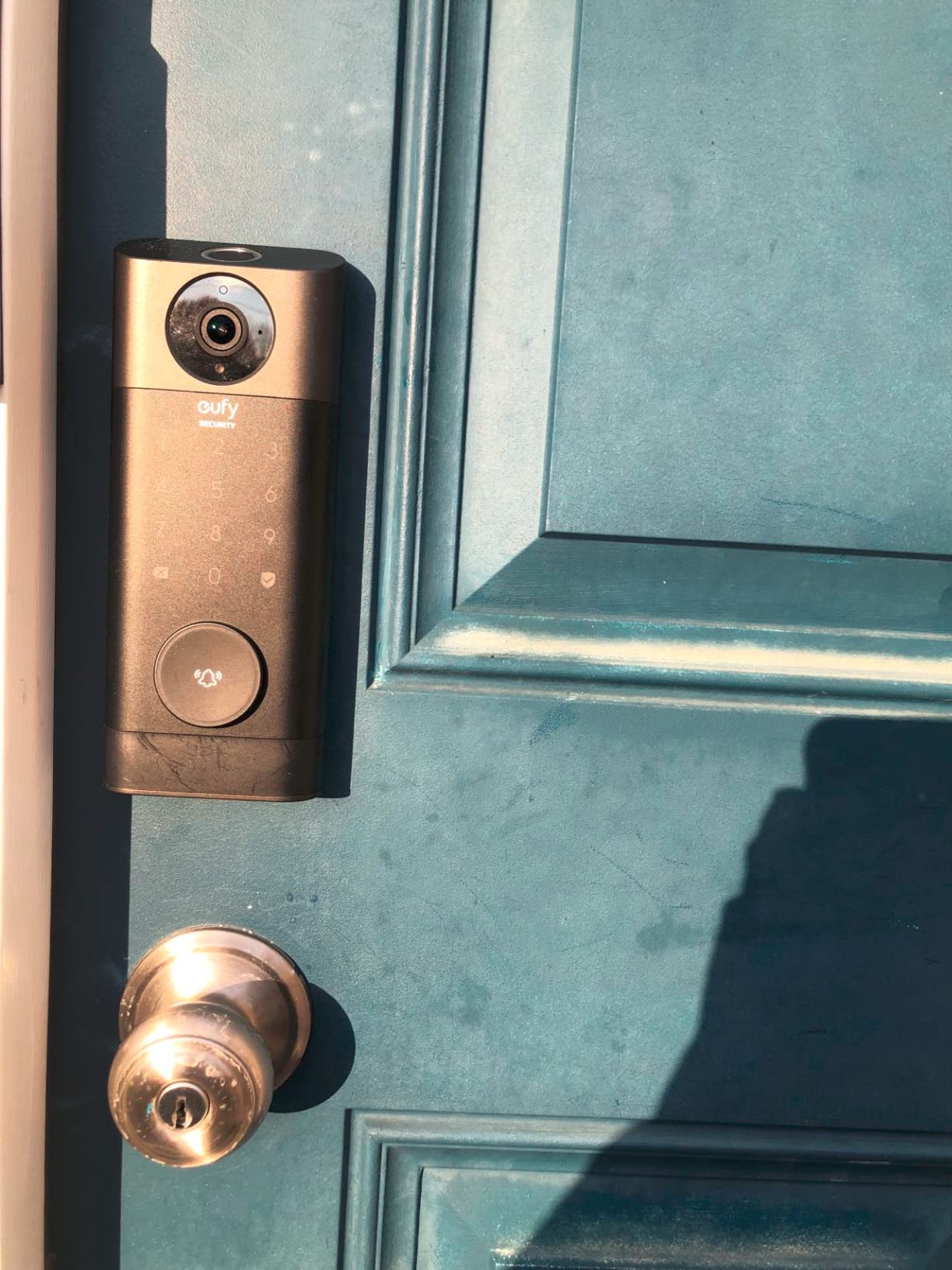 eufy Security Video Smart Lock S330, Keyless Entry Door Lock, Chime Included | 3-in-1 Camera+Doorbell+Fingerprint Smart Lock, Smart Wi-Fi Deadbolt for Front Door, 8GB Built-in Storage, SD Card Expandable customer photo 1