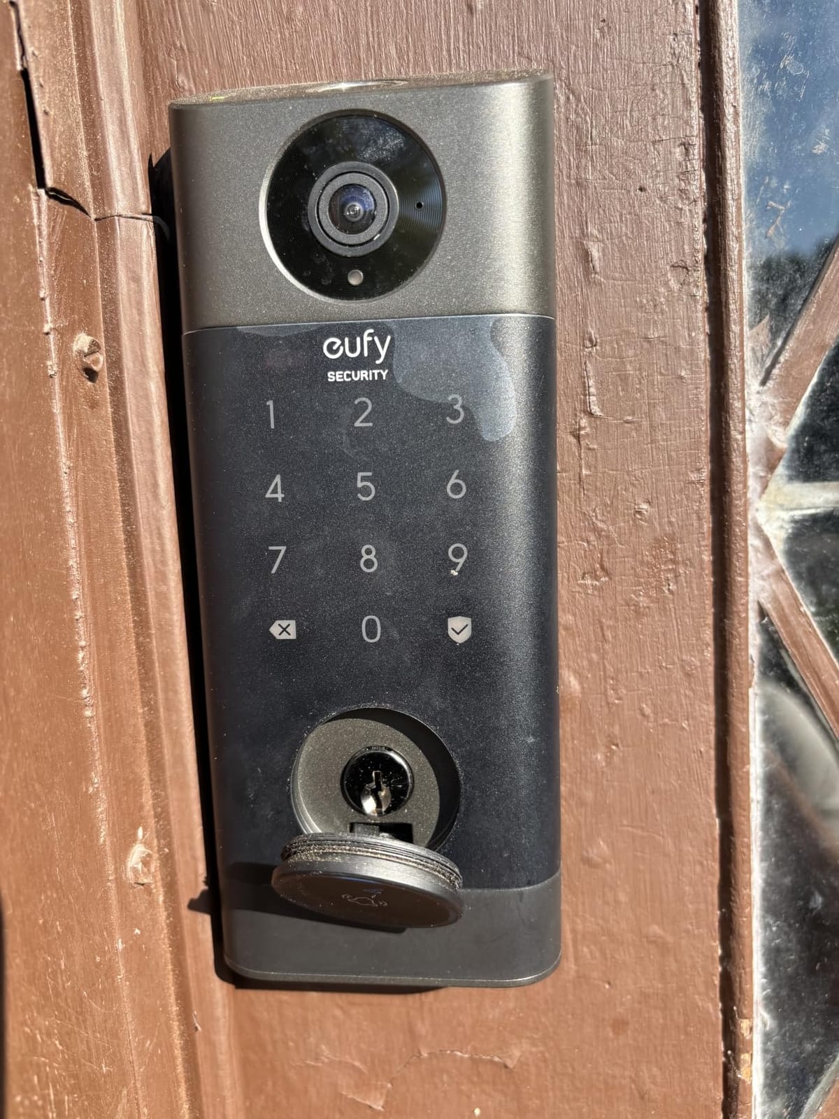 eufy Security Video Smart Lock S330, Keyless Entry Door Lock, Chime Included | 3-in-1 Camera+Doorbell+Fingerprint Smart Lock, Smart Wi-Fi Deadbolt for Front Door, 8GB Built-in Storage, SD Card Expandable customer photo 2
