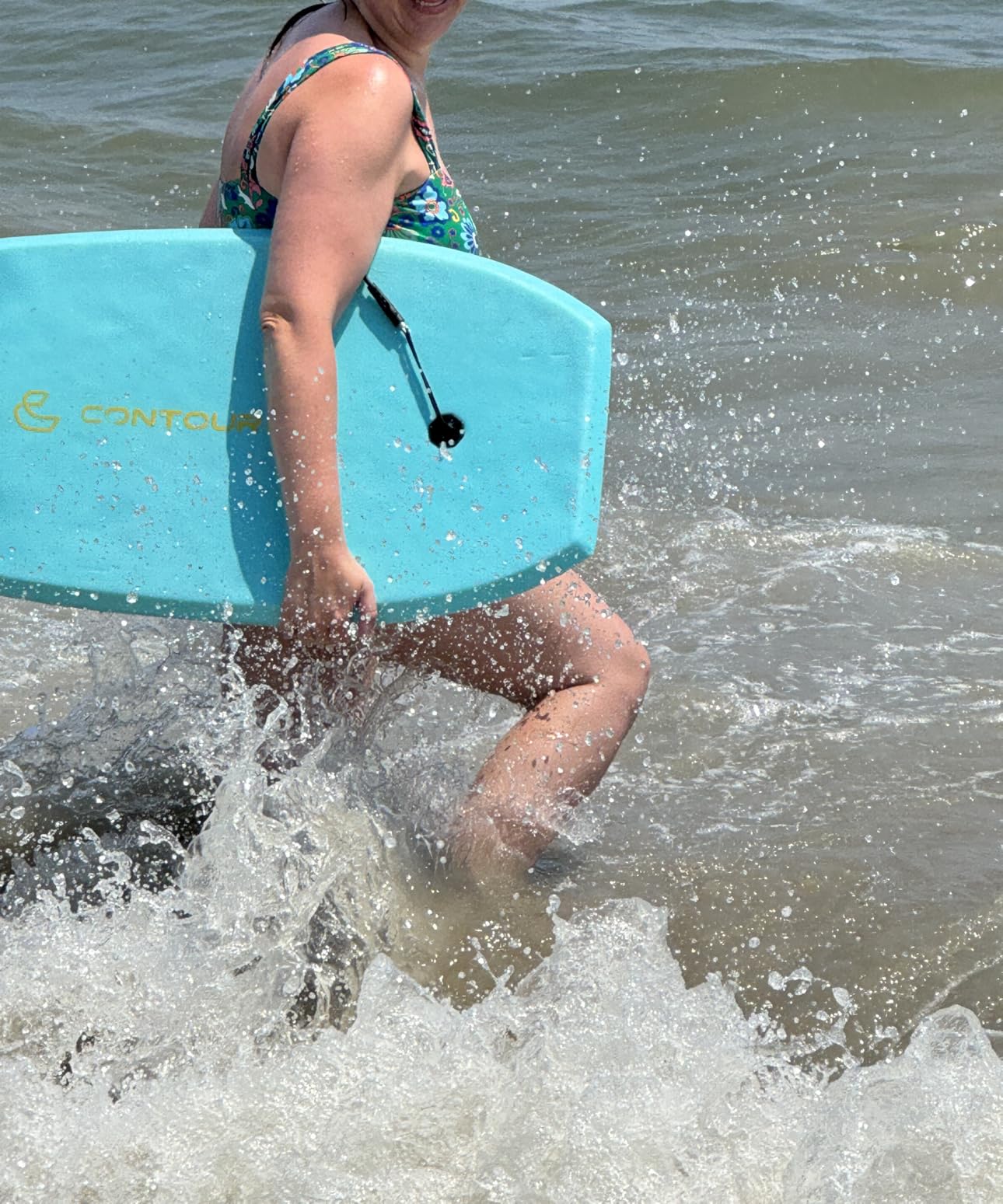Reed Bodyboard Body Boards for Beach Kids Lightweight EPS Core Dual Channel Double Swivel Coiled Wrist Leash(33/37/39 inch) customer photo 2