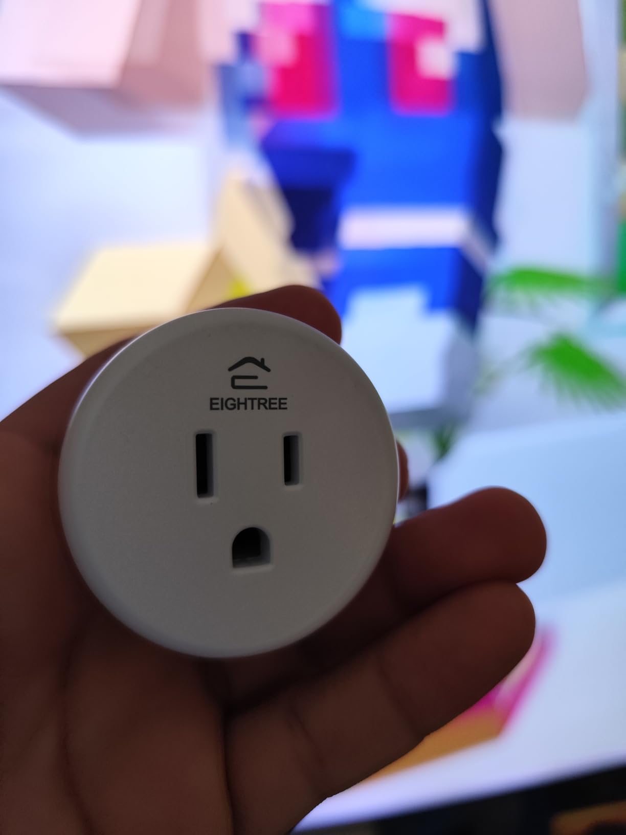 EIGHTREE Smart Plug WiFi Outlet Works with Alexa & Google Home, 15A, 1-Pack customer photo 1