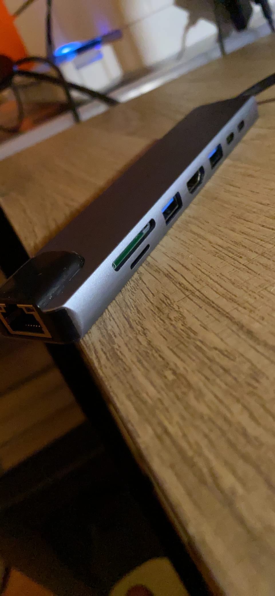 USB C HUB 8 in 1 Docking Station Compatible with MacBook Pro/Air, USB C Adapter with 4K HDMI, 100W PD, USB C Port, USB 3.0, RJ45 Ethernet, SD/TF Card Reader, Compatible with Type C Devices customer photo 1