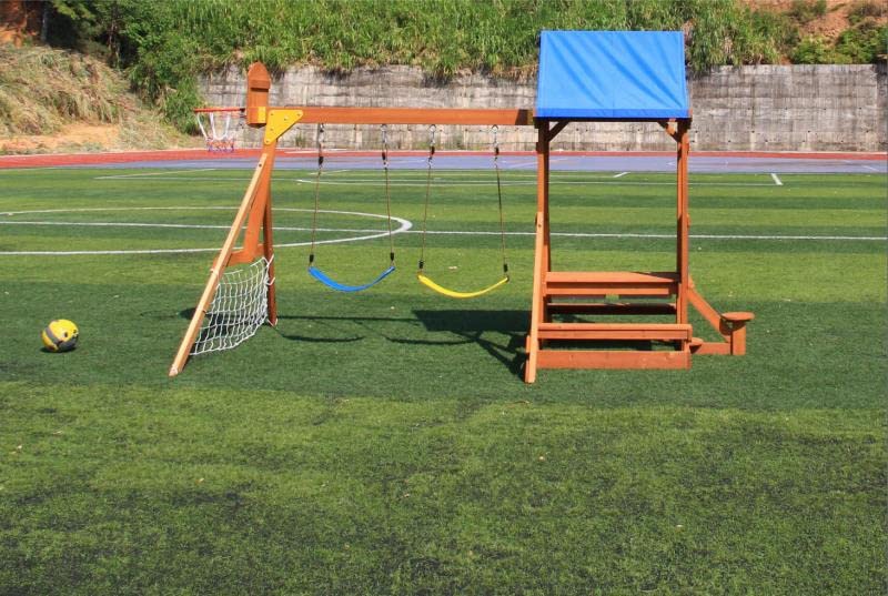 Wooden Playground Sets for Backyards, Outdoor Swing Sets for Kids Ages 3-6 customer photo 1