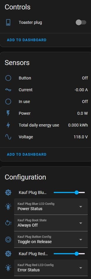 KAUF Power Monitoring Smart Plug with ESPHome, Compatible with Tasmota, Made for Home Assistant (4) customer photo 1