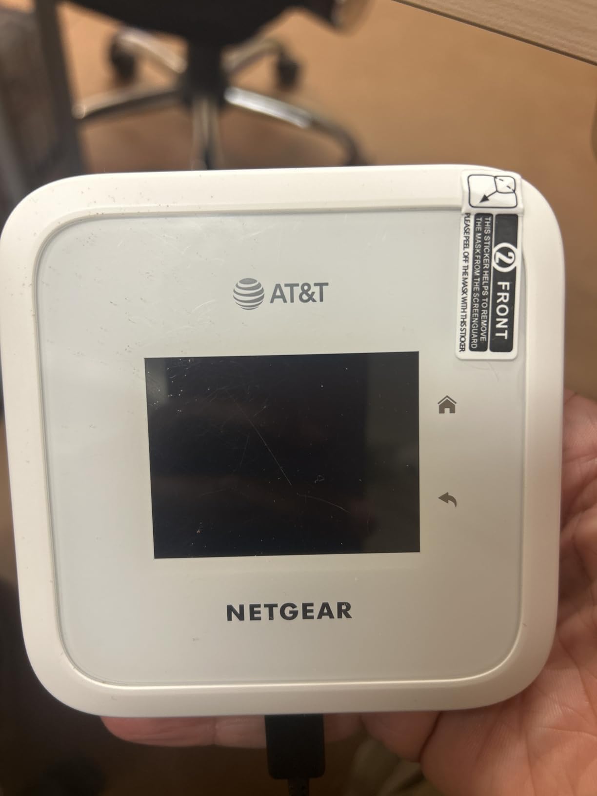 NETGEAR Nighthawk M6 5G WiFi 6 Mobile Hotspot Router (MR6110) - Blazing Fast Wireless Hotspot Router, Unlocked, Certified with AT&T - White (Renewed) customer photo 1