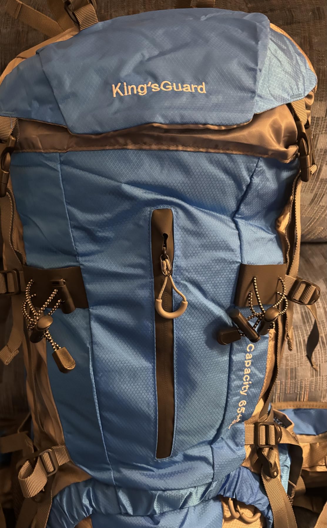 King'sGuard 70L Hiking Backpack with Rain Cover Lightweight Waterproof Travel Camping Backpack Large Backpacking Pack customer photo 2