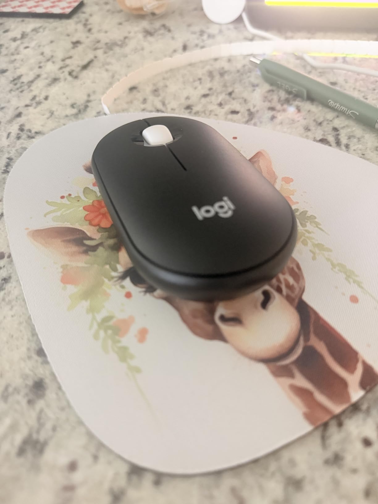 Logitech M350s Pebble 2 Bluetooth Wireless Mouse - Black | Slim, portable, lightweight, customizable button, quiet clicks, easy-switch for Windows, macOS, iPadOS, Android, Chrome OS customer photo 1