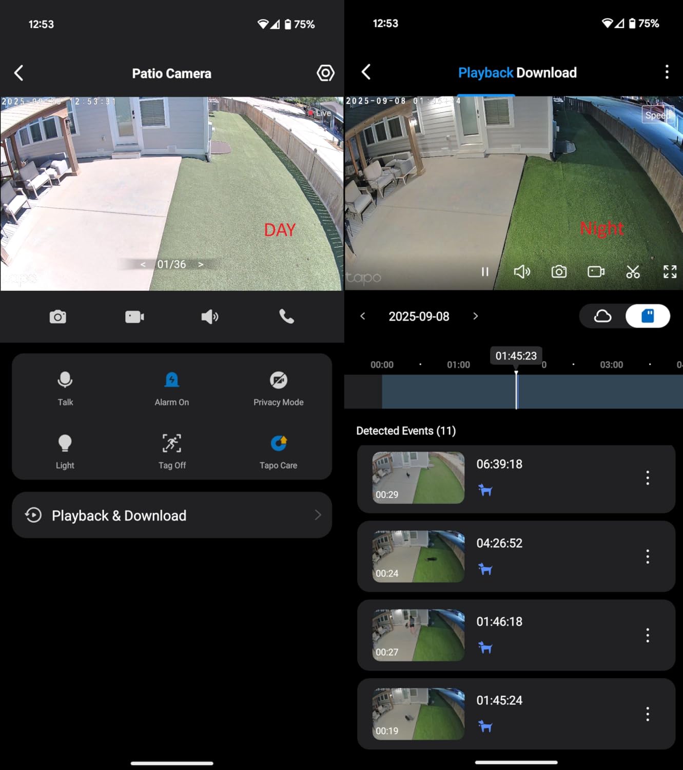 Tapo ColorPro Wi-Fi Outdoor Camera, PoE, Plug-in, Daylight Clarity at Night, 2K QHD, Person/Pet/Vehicle Detection, Local/Cloud Storage, 127° FOV, Built-in Siren C325WB customer photo 1