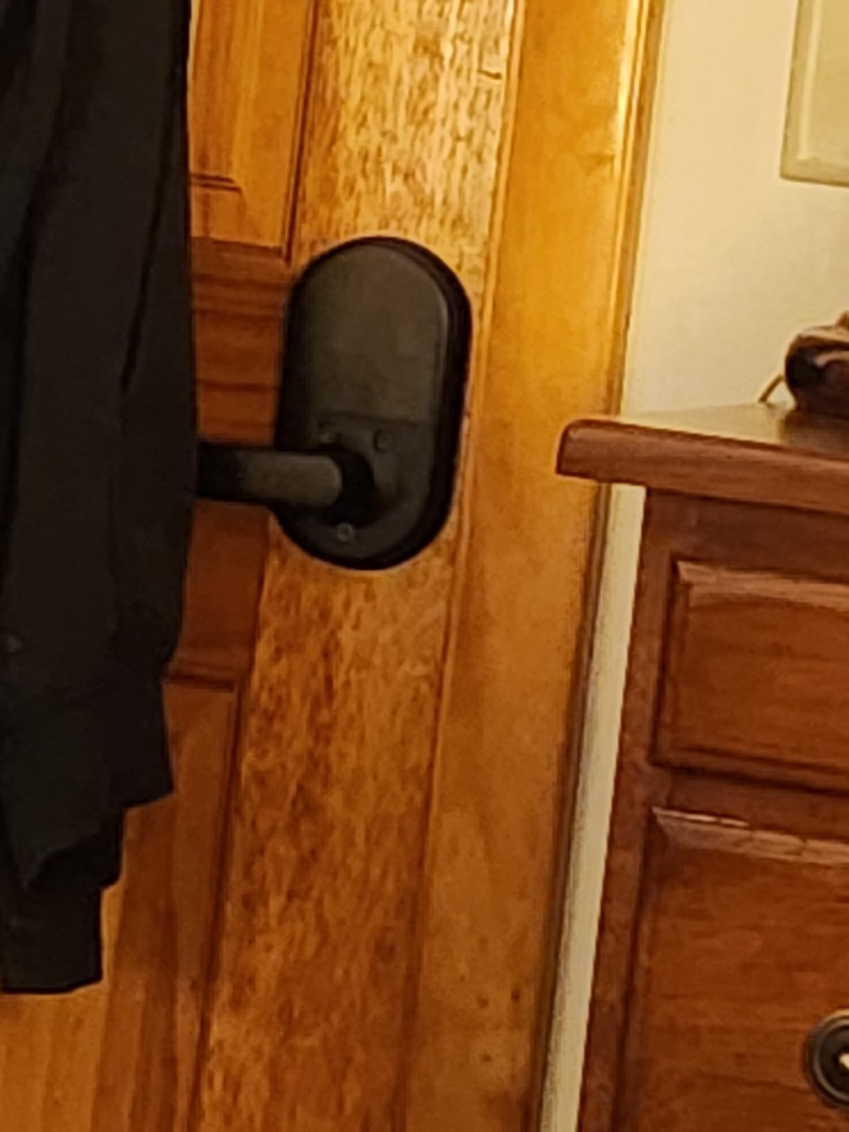 Smart Door Handle Lock with Keypad, Yamiry Fingerprint Knob for Front Door | Keyless Entry Digital Lock, Deadbolt with APP, Generate Passcode Remotely, DIY Installation, Passage Mode, Auto Lock customer photo 1