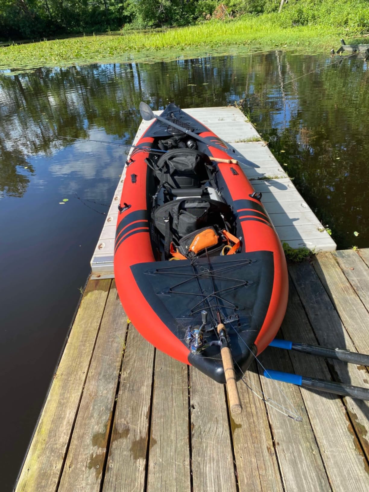 Goplus Tandem Inflatable Kayak, 12.5FT 2-Person Kayak Set for Adults customer photo 1