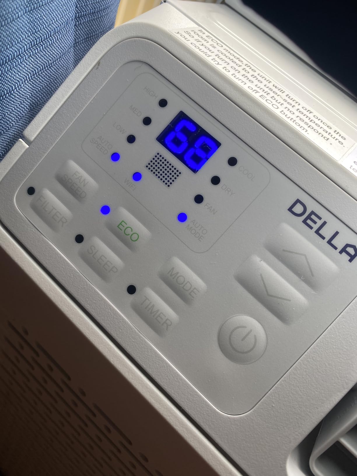 DELLA 8000 BTU Energy Saving Window Air Conditioner, Work with Alexa, Cools Up to 350 Sq. Ft, GEO Location, AC Unit with WIFI Smart Controls, Remote, Dehumidifier, Fan, Reusable Filter, Easy Install customer photo 1