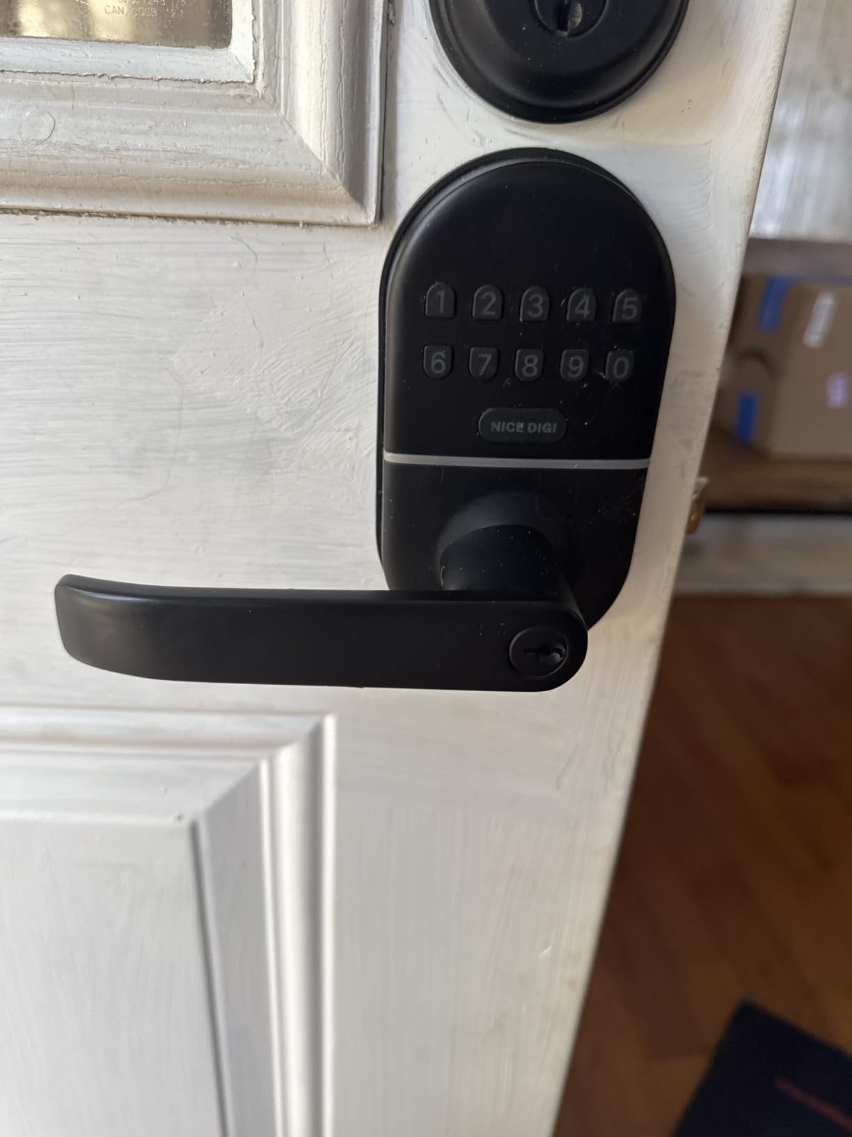 Keypad Door Lock with Handle, Smart Keyless Entry with Code for Front Door customer photo 1