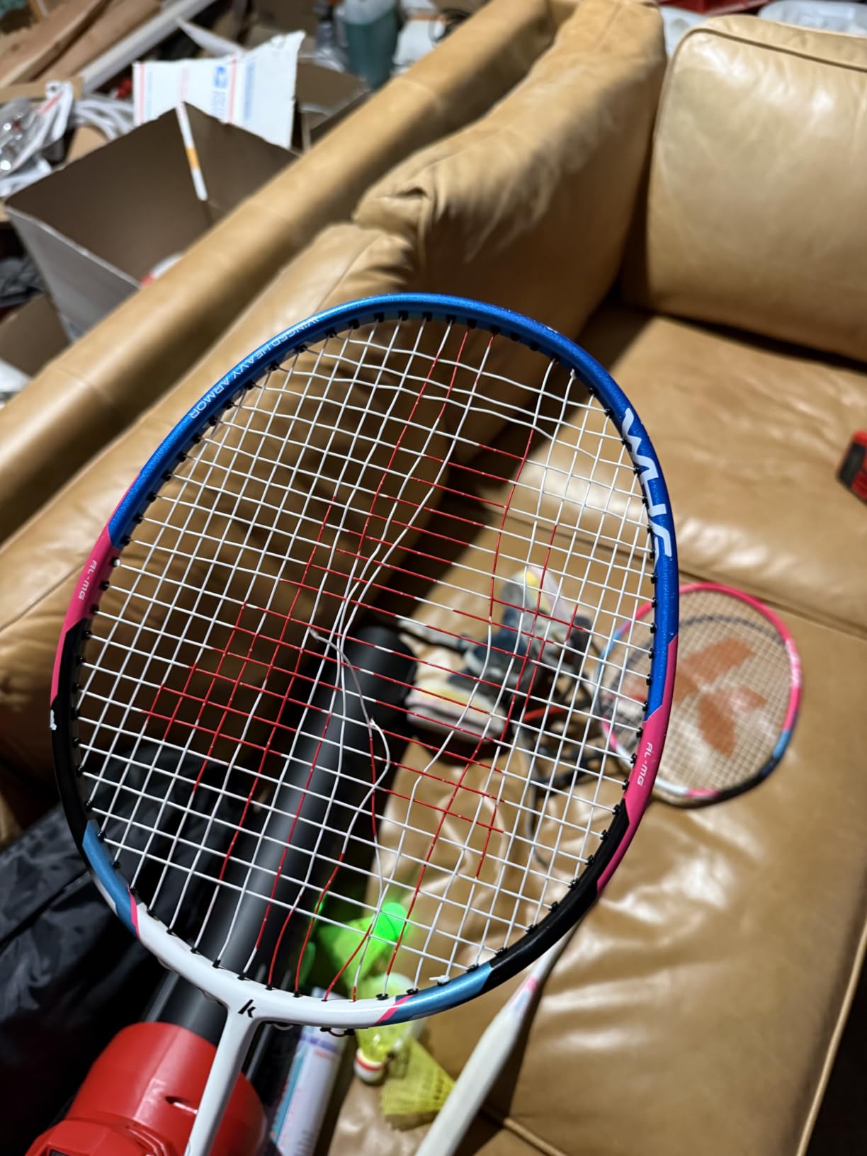 Kawasaki Badminton Rackets, Professional Graphite Shaft Badminton Set of 2 for Backyard, with 2 Lightweight Carbon Badminton Racquets/3 Badminton Shuttlecocks/2 Racquet Overgrips/1 Carry Bag customer photo 1