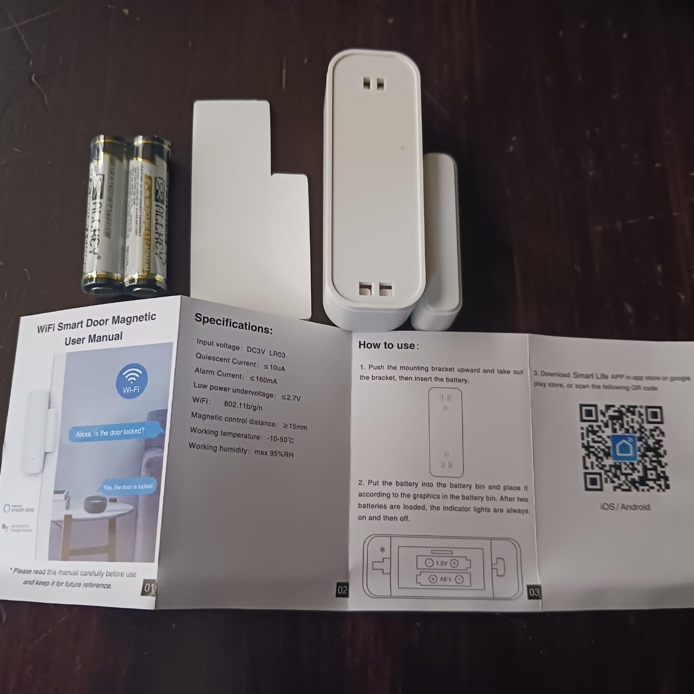 Smart WiFi Door Sensor: Wireless Window Sensor with App Notification Alert, Tuya Door Open Contact Sensor for Home Security, No Hub Required, Compatible with Alexa Google Assistant customer photo 2