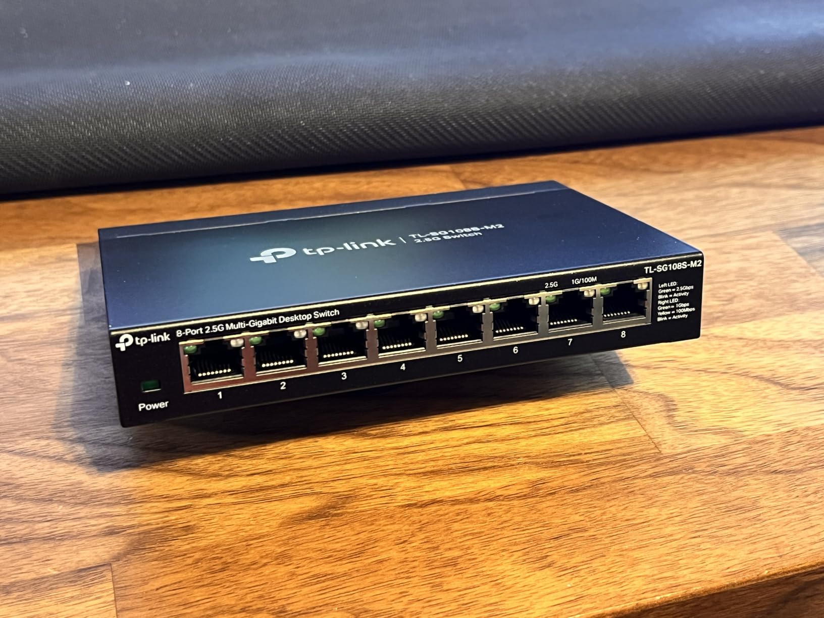 TP-Link TL-SG108S-M2, 8-Port Multi-Gigabit 2.5G Unmanaged Ethernet Switch | Multi Gigabit Network Switch, Ethernet Splitter, Plug & Play, Desktop/Wall Mount, Silent Operation customer photo 1