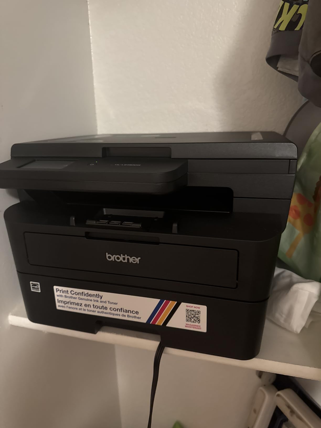 Brother HL-L2480DW Wireless Compact Monochrome Multi-Function Laser Printer with Copy and Scan, Duplex, Mobile, Black & White | Includes Refresh Subscription Trial(1), Works with Alexa customer photo 2
