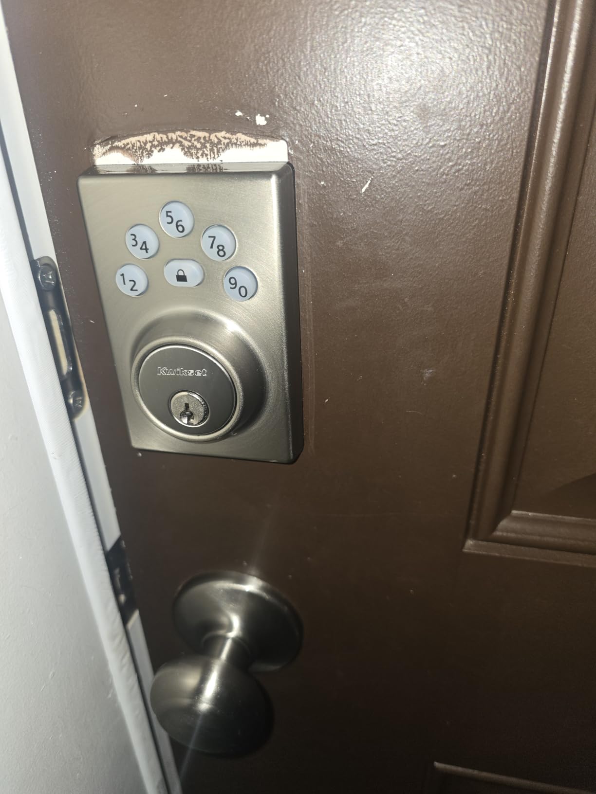 Kwikset Powerbolt 240 5-Button Keypad Matte Black Contemporary Electronic Deadbolt Door Lock, Featuring Convenient Keyless Entry, Customizable User Codes and Auto-Locking customer photo 1