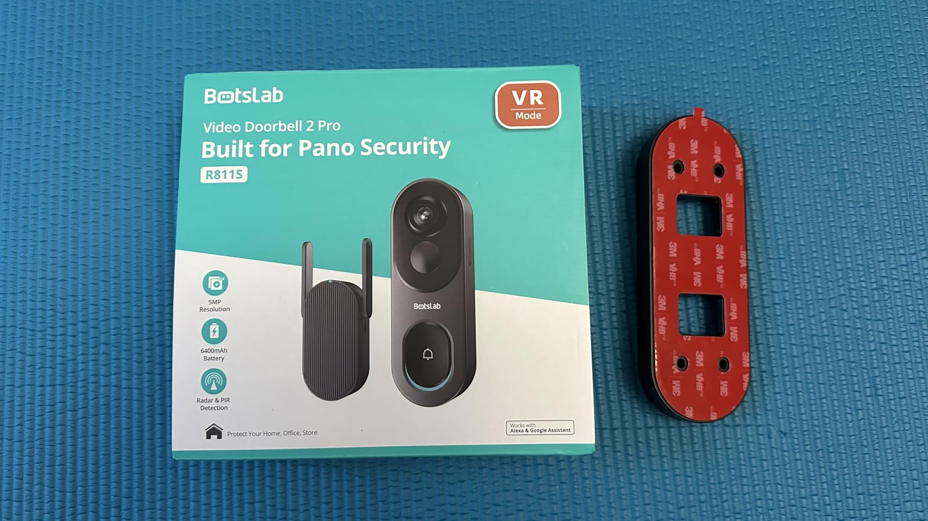 BOTSLAB 5MP Doorbell Camera Wireless, 180° Head-to-Toe View, 32GB SD Card customer photo 2
