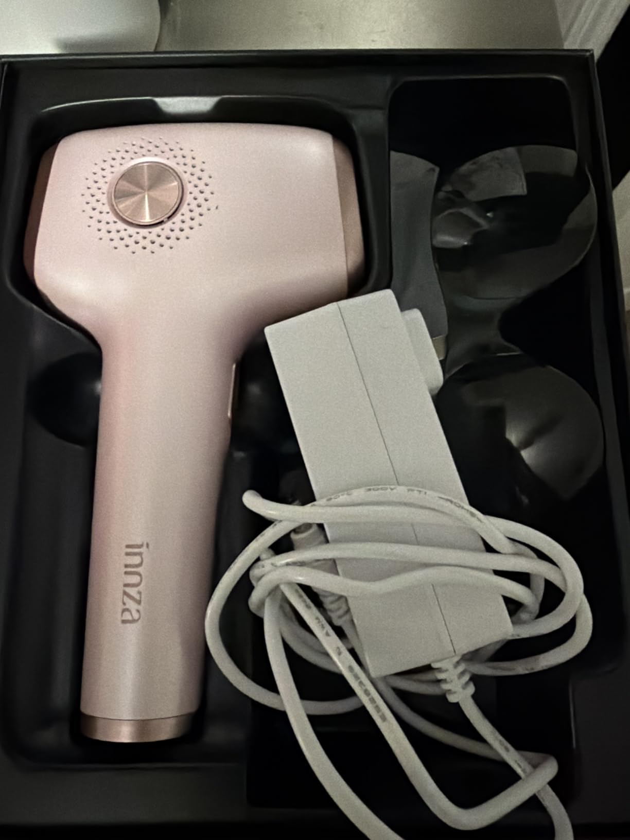 INNZA IPL Hair Removal with Ice Cooling Care Function for Women | Long-Lasting Results, 999,999 Flashes Painless Hair Removal, for Armpits Legs Arms Bikini Line, Corded, White customer photo 1