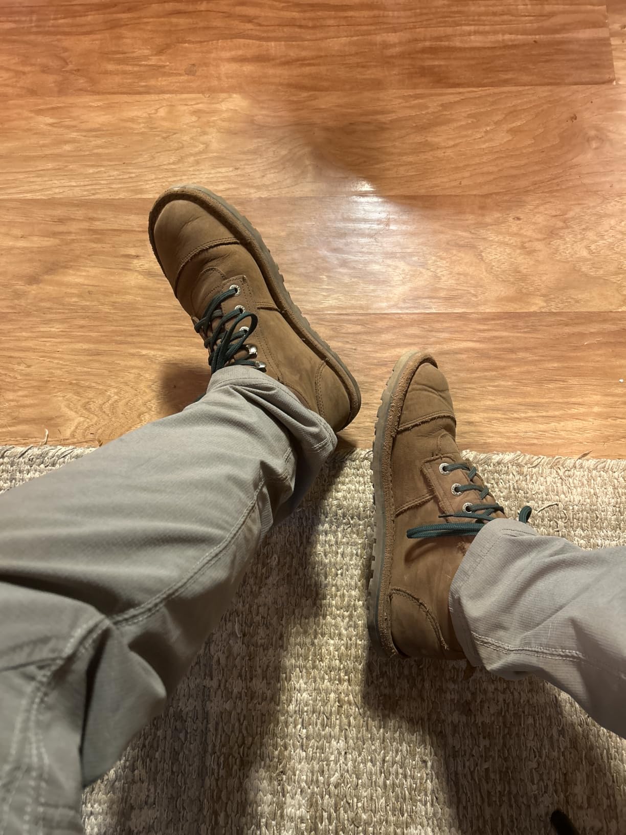 JIM GREEN Men's Barefoot African Ranger Boots Lace-Up Water Resistant Full Grain Leather Work or Hiking Boot customer photo 2