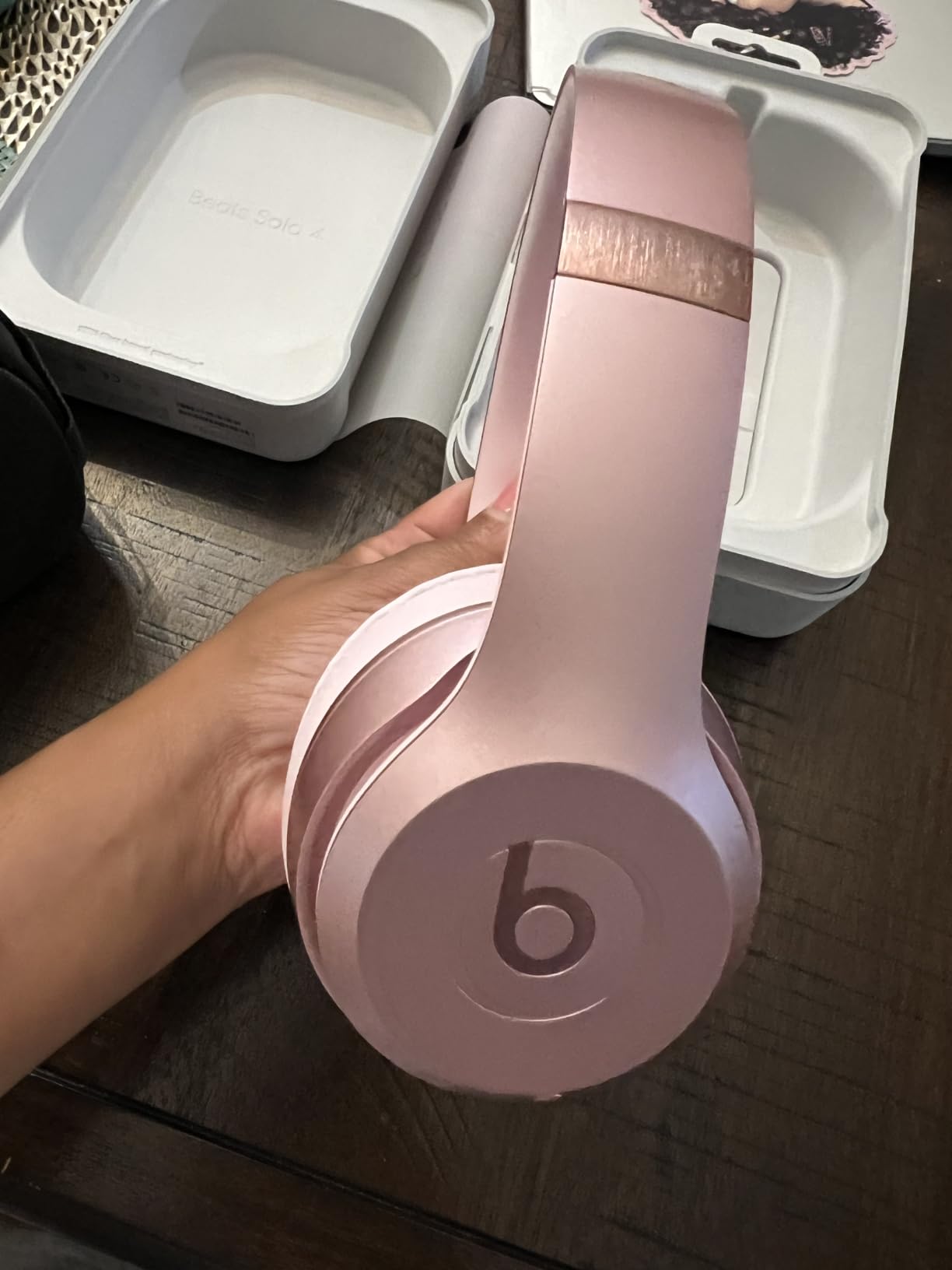 Beats Solo 4 - Wireless On-Ear Bluetooth Headphones, Up to 50-Hour Battery Life, Ultra-Lightweight Comfort, Powerful and Balanced Sound, Apple & Android Compatible - Slate Blue customer photo 1