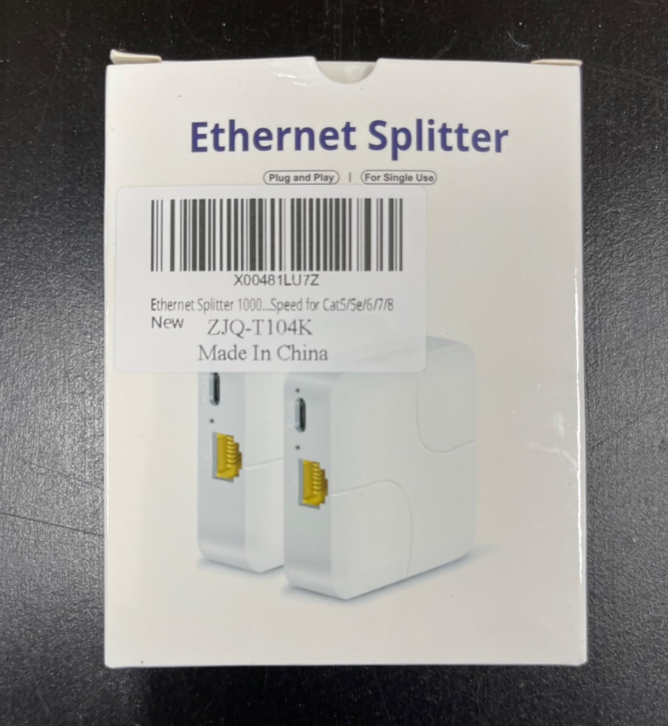Gigabit Ethernet Switch 4 Port, Ethernet Splitter with USB Power Cable, Support 4 Devices Simultaneously Networking, 5 RJ45 Ports Splitter Adapter High Speed for Cat5/5e/6/7/8 customer photo 1