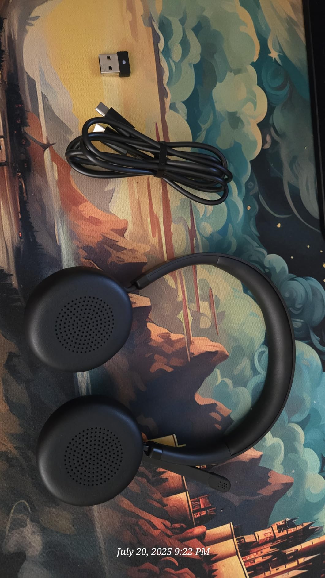 Lenovo Wireless VoIP Headset Teams Certified, Noise-Canceling Mic, Bluetooth 5.3 Multipoint, USB-A Receiver, 31-Hour Talk & 60-Hour Playback, Lightweight Over-Ear Design, Replaceable Earcups customer photo 1