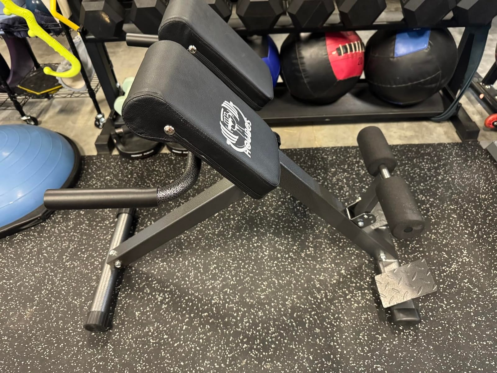 Foldable Hyperextension Roman Chair 250LBS Capacity for Home Gym customer photo 1