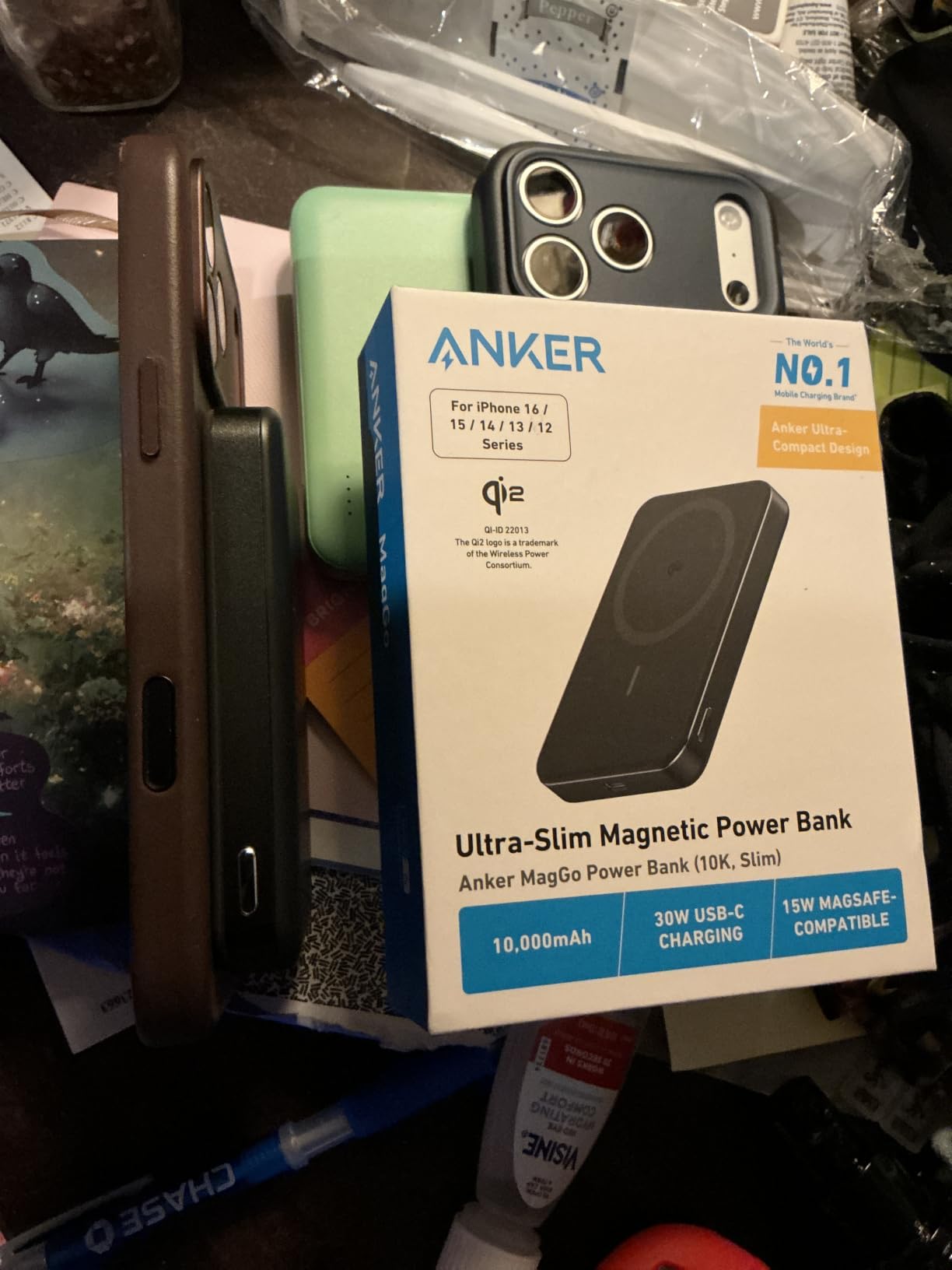 Anker MagGo Power Bank, 10,000mAh Qi2-Certified 15W Portable Charger customer photo 1