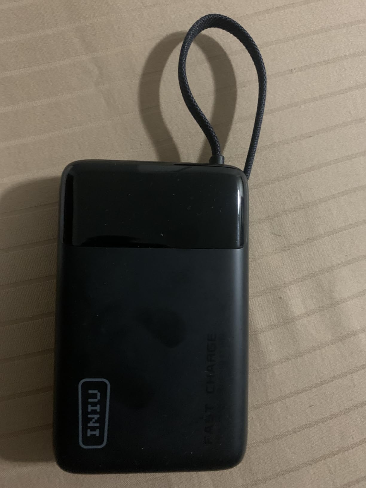INIU Portable Charger, Smaller 45W Fast Charging Power Bank, 20000mAh Black | Flight-Safe, Built in USB-C Cable, Travel Essentials, Battery Phone Pack for iPhone 17 16 15 Pro, Samsung S26 S25, iPad customer photo 2