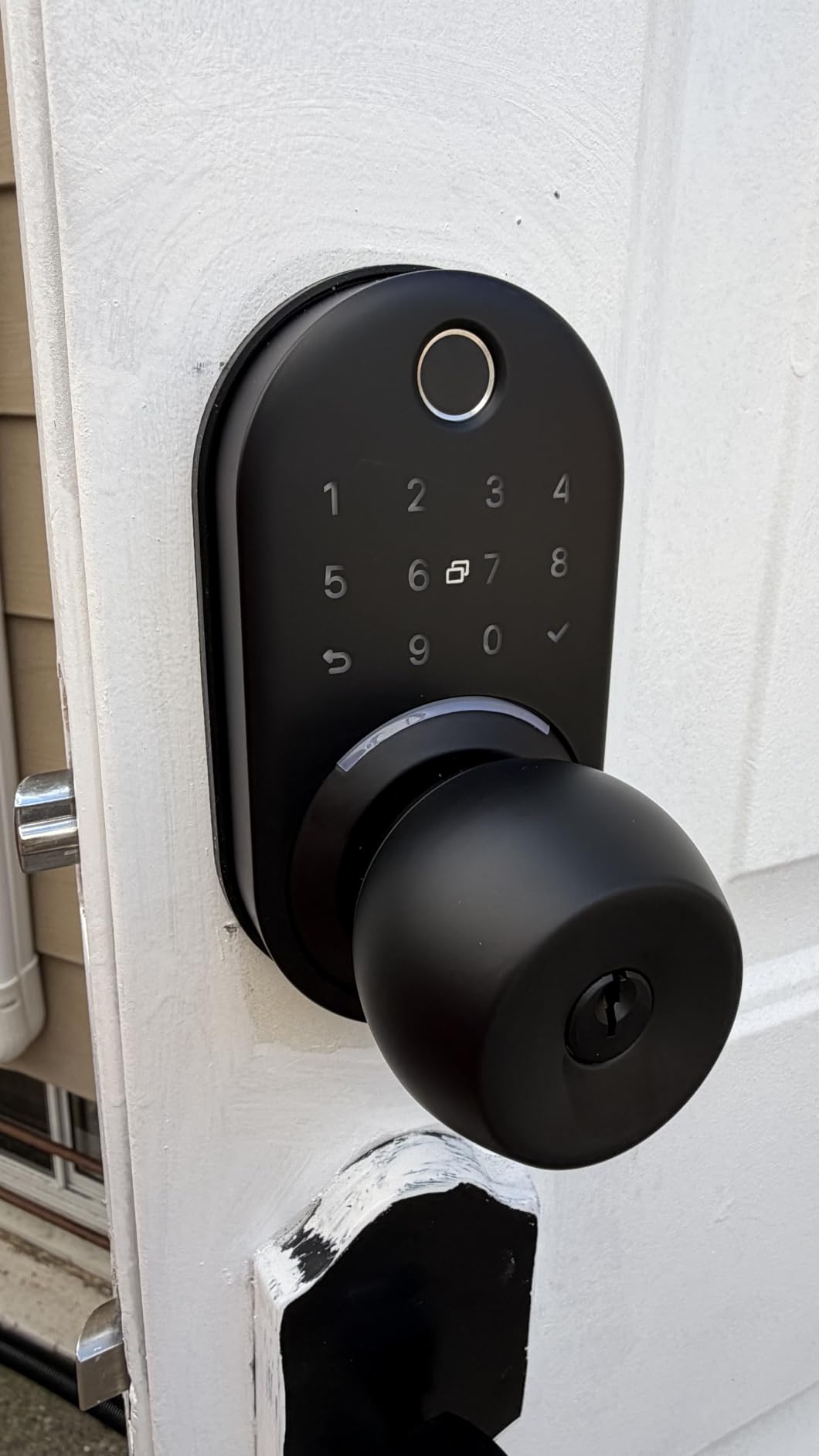 Keypad Smart Door Knob Lock, Yamiry Fingerprint Keyless Entry Handle Lock customer photo 2