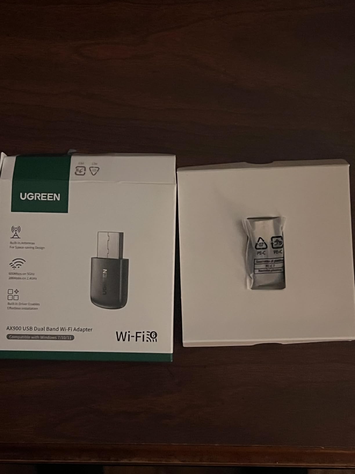 UGREEN WiFi Adapter for Desktop PC, AX900 USB WiFi 6 Adapter | 5GHz/2.4GHz Dual Band, Built-in Driver for Windows 10/11 customer photo 2