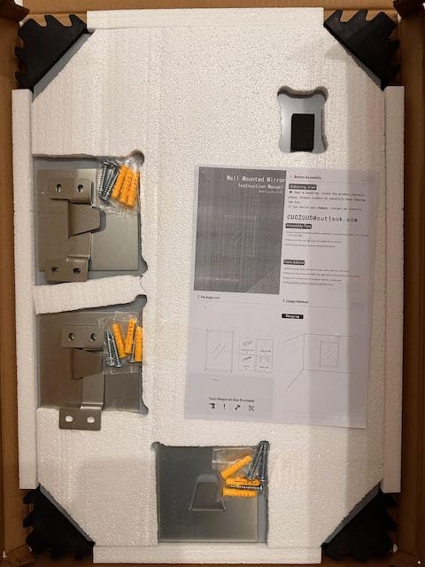 Gym Mirror 2 PCS 48 x 24 Inch (Each) customer photo 1