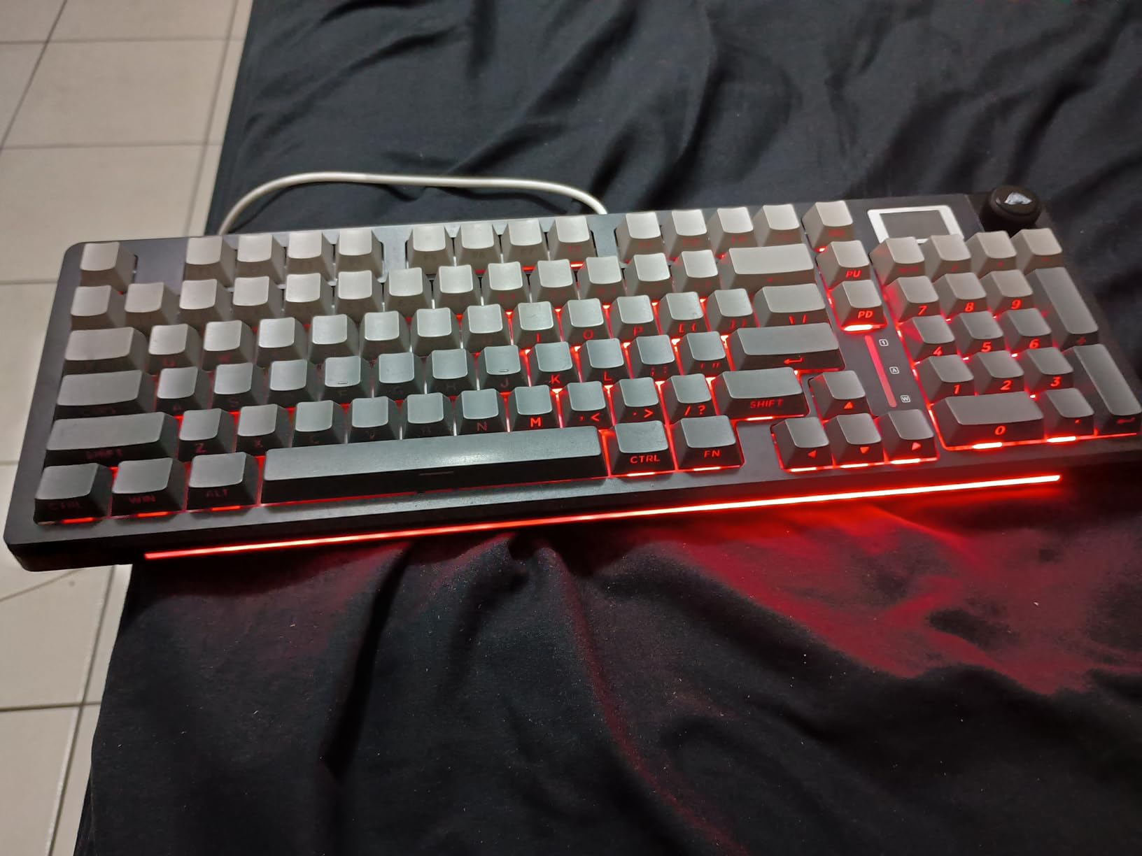 AULA S98 Pro Wireless Mechanical Gaming Keyboard with Screen, Knob, 96 Keys | 2.4GHz/USB-C/BT5.0, Hot-Swappable, Linear Switches, Gasket Mount, PBT Keycaps, RGB Backlit Creamy Keyboard customer photo 1