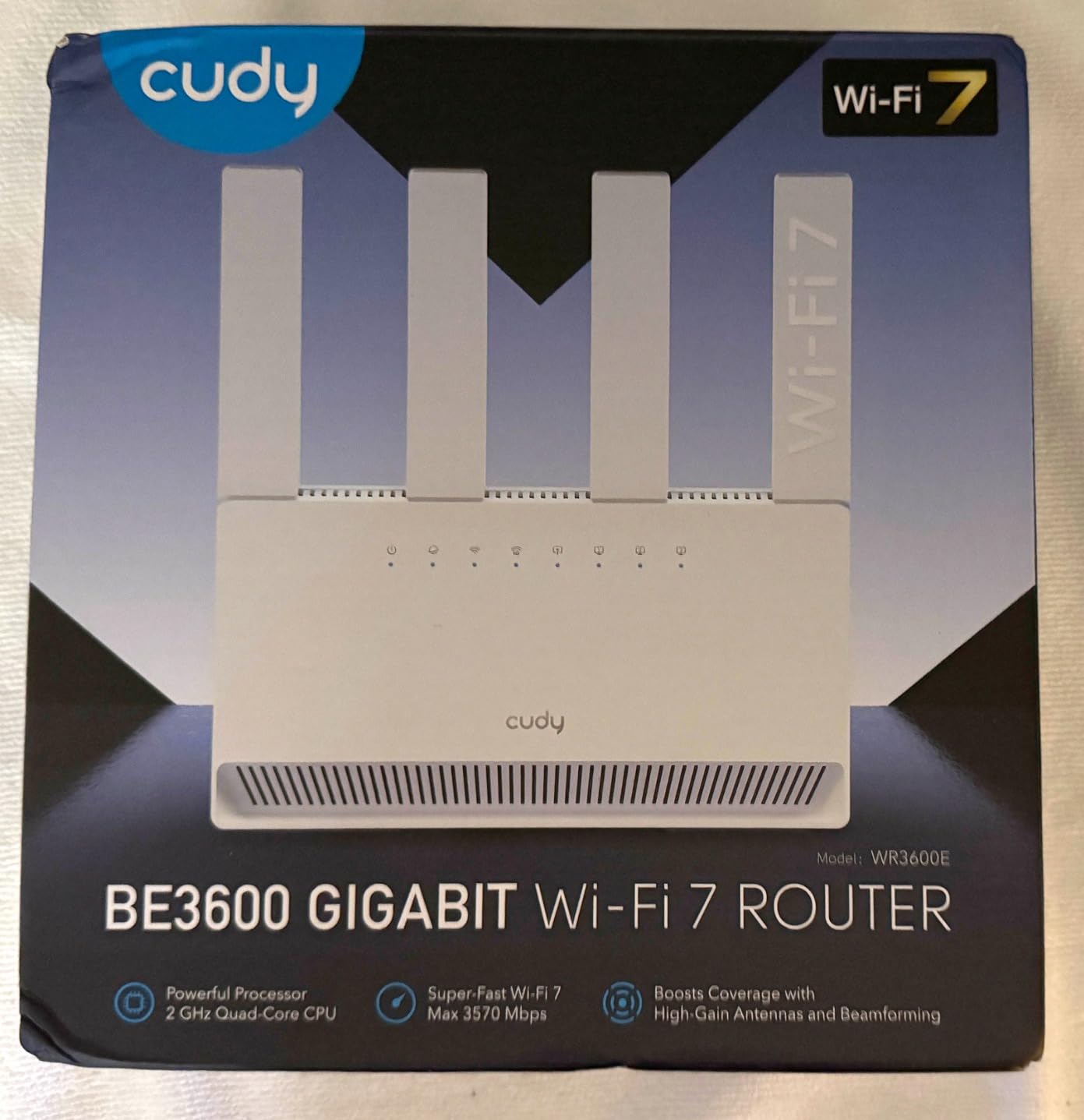 Cudy BE3600 Dual-Band Wi-Fi 7 Router, 5X GbE, VPN Full, Mesh, WR3600E customer photo 2
