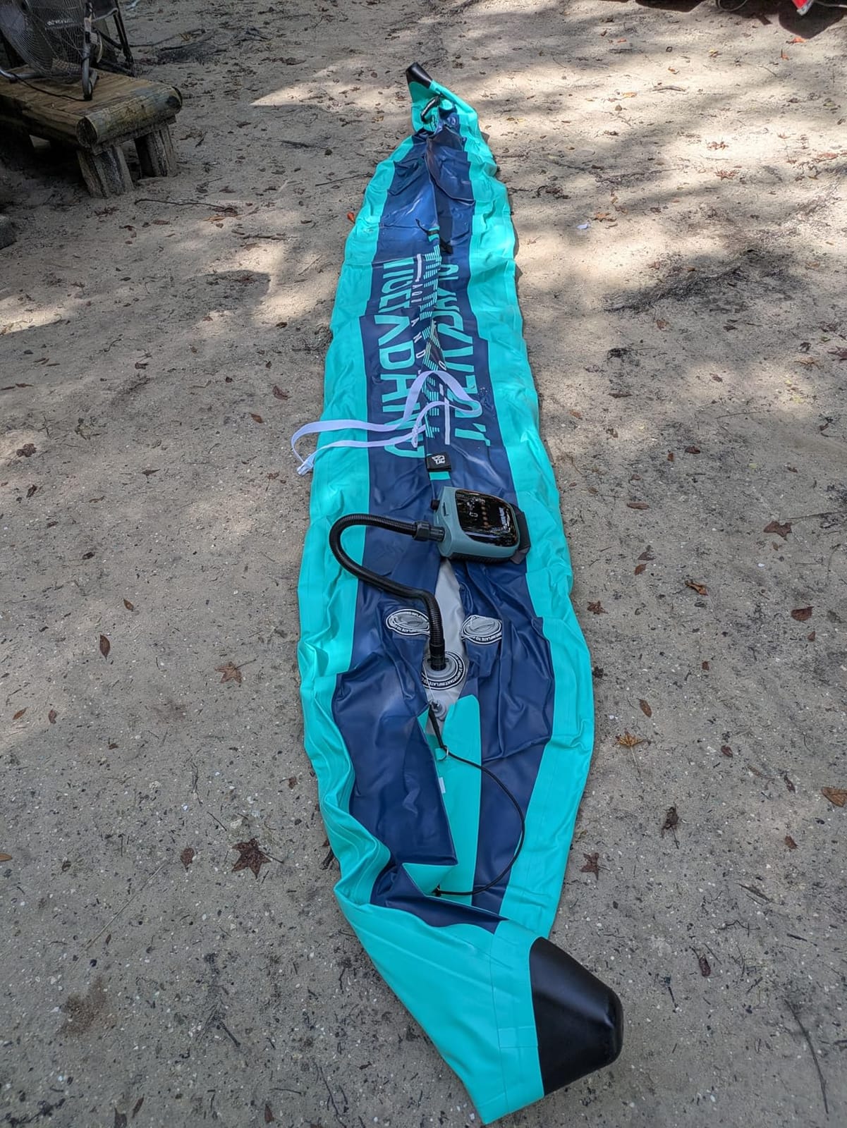 TIGERXBANG 13.8'x37.8''x9.4'' Inflatable 2 Person Kayak, Touring Boat for Adults/Youth, Kayak Set with Removable Seat, Double Paddles, Foot Pedals, Hand Pump and Multifunctional Accessories customer photo 1