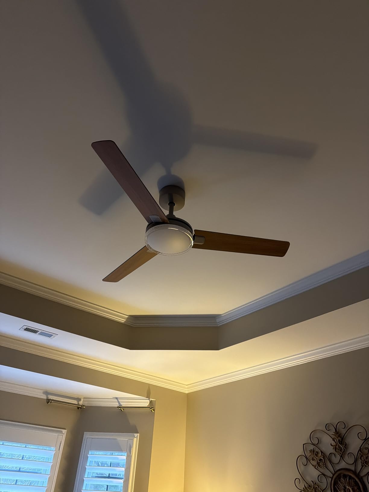DREO Bedroom Ceiling Fans with Lights and Remote, Smart Ceiling Fan 42 Inch customer photo 1