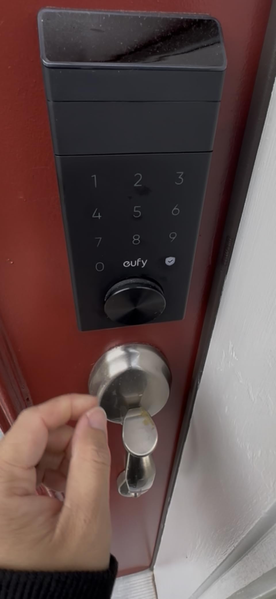 eufy Security Smart Lock FamiLock E34 with Palm Vein Recognition | ANSI/BHMA Grade 1, Auto Lock, IP65 Waterproof, Keyless Entry Door Lock for Front Door, Wi-Fi Keypad Deadbolt, No Monthly Fee customer photo 1