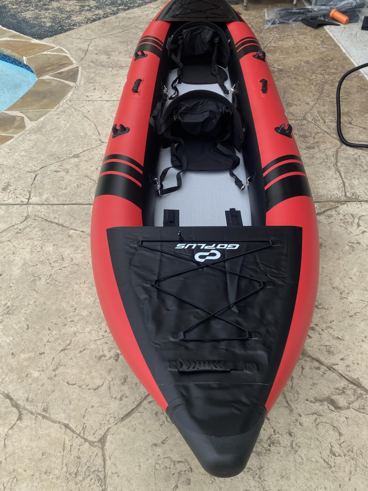 S AFSTAR Inflatable Kayak, 2 Person Canoe with 507 lbs Capacity, Drop-Stitch Floor, All Accessories & Carry Bag, 12.5 ft Large Sit in Tandem Kayak for Fishing, Camping & Exploring for Adults customer photo 2