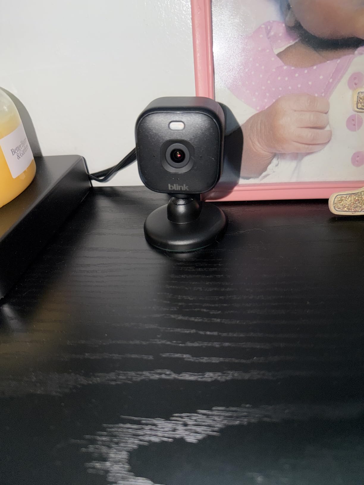 Blink Mini 2K+ (newest model) - Plug-in Home & Pet Indoor Security Camera with 2K video resolution, night vision, enhanced audio, motion detection - 1 camera (Black) customer photo 1