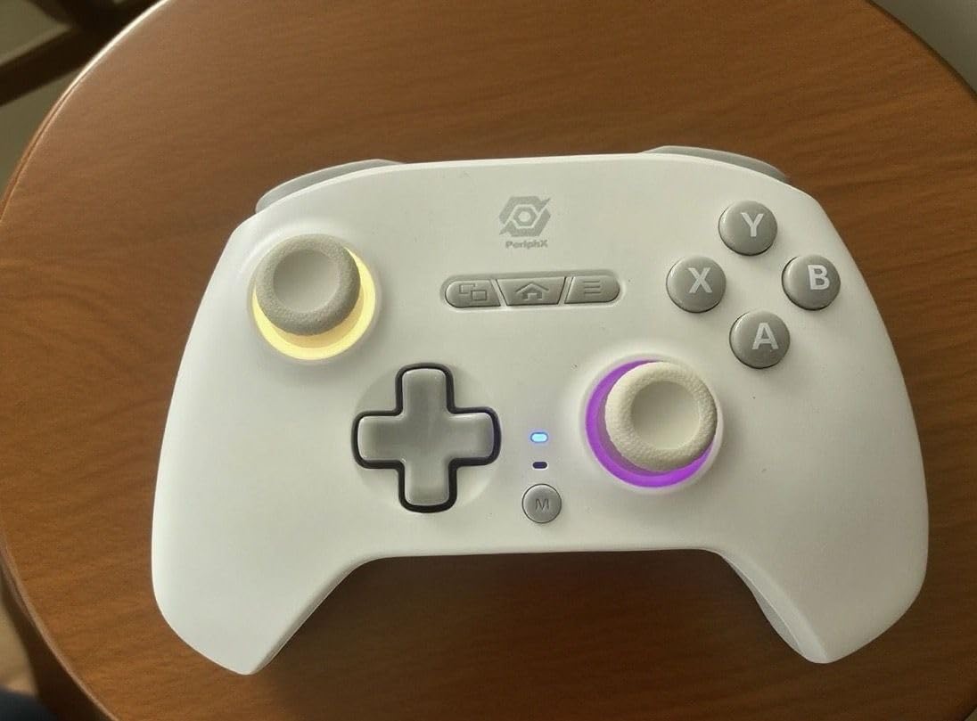 PeriphX Wireless PC Controller with 1000Hz Polling Rate, Switchable Hall and Tactile Triggers (Long/Short Travel Triggers), Hall Joysticks, Turbo, Macro, RGB Lighting, 2.4G Bluetooth Wired, Compatible with Windows PC/Switch1,2/Steam Deck/Android/iOS customer photo 1