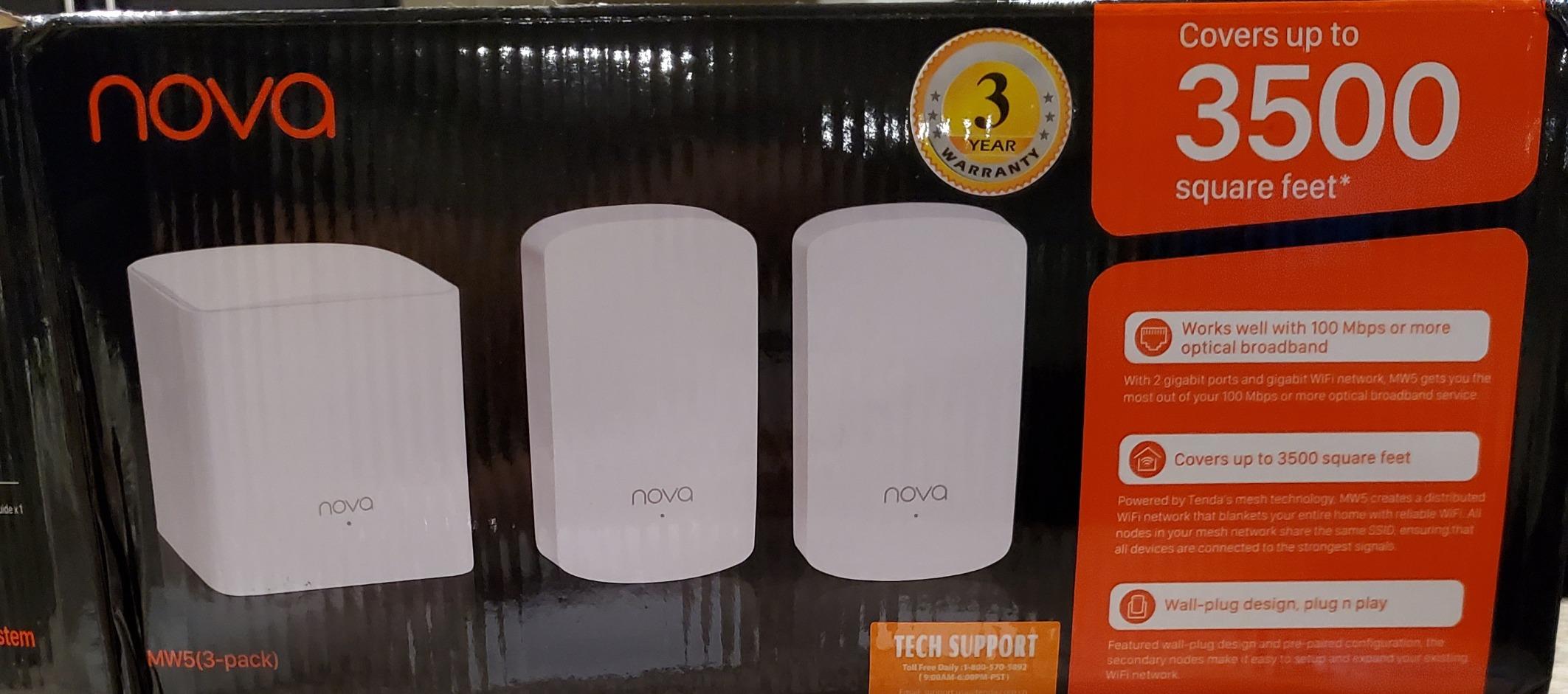 Tenda WiFi 7 Mesh System BE3600 - Dual Band Mesh WiFi System for Home, Covers Up to 6,600 Sq. Ft., Mesh Network with 1×2.5G, 2×1G Ports, Supports 160+ Devices, MLO, VPN, 4K QAM, ME3 Pro (3-Pack) customer photo 2
