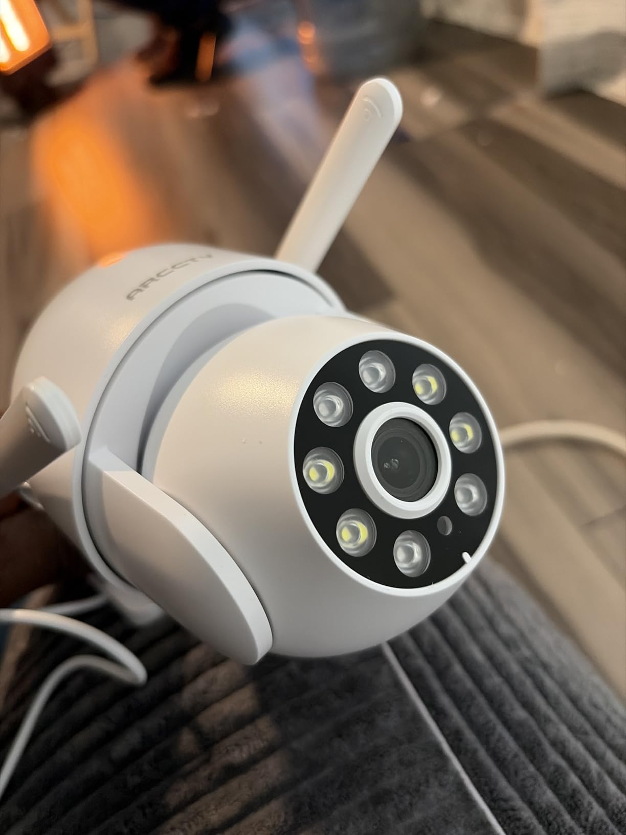 ARCCTV 2.5K HD Security Cameras Outdoor Plug-in, 360 degree Pan-Tilt View, 2 Pack | Motion Tracking, 2.4G/5G Dual Band WiFi, 2-Way Audio, 24/7 Recording, Spotlight and Siren, Color Night Vision, Waterproof customer photo 1