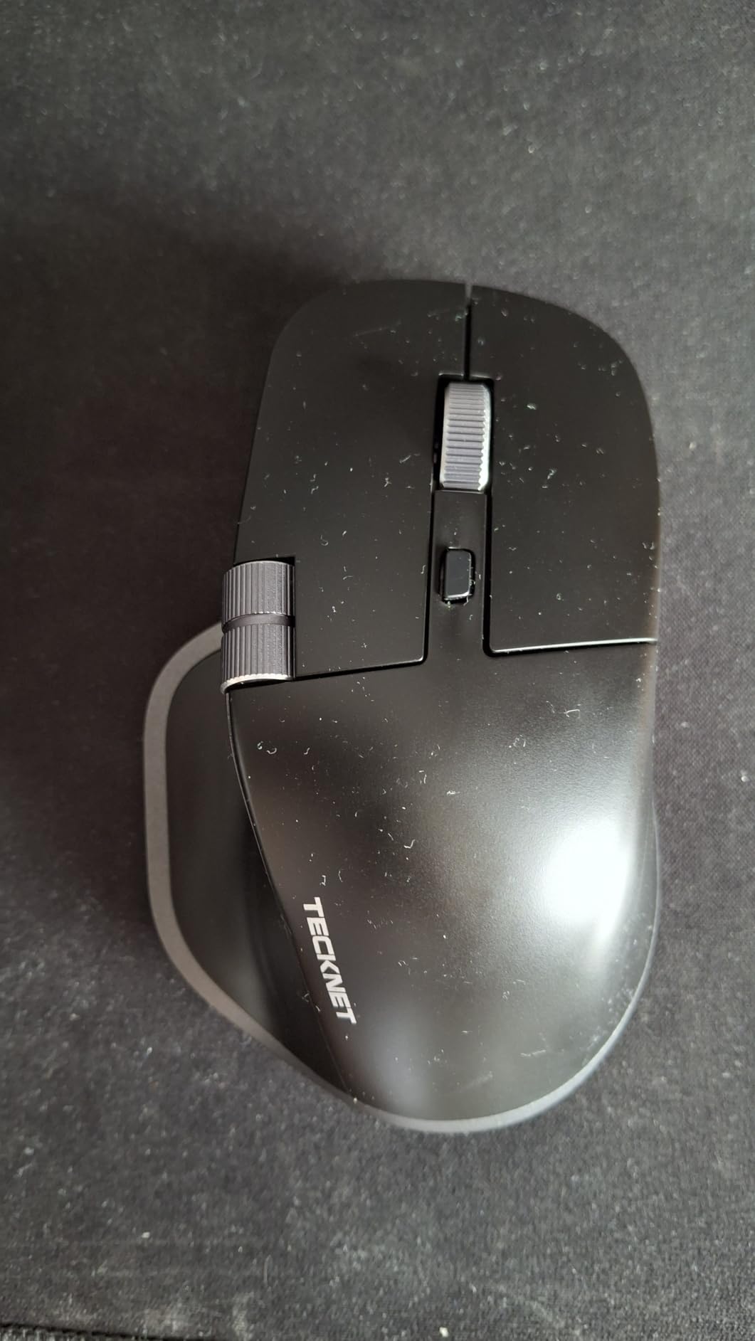TECKNET Wireless Mouse, Side Scroll Bluetooth Rechargeable, 3-Device | Switch Among 3 Devices, 6 DPI Levels (up to 4800 DPI), BT 5.3/2.4G USB-A, Quiet Clicks, 7 Buttons, Non-Programmable, Black customer photo 1