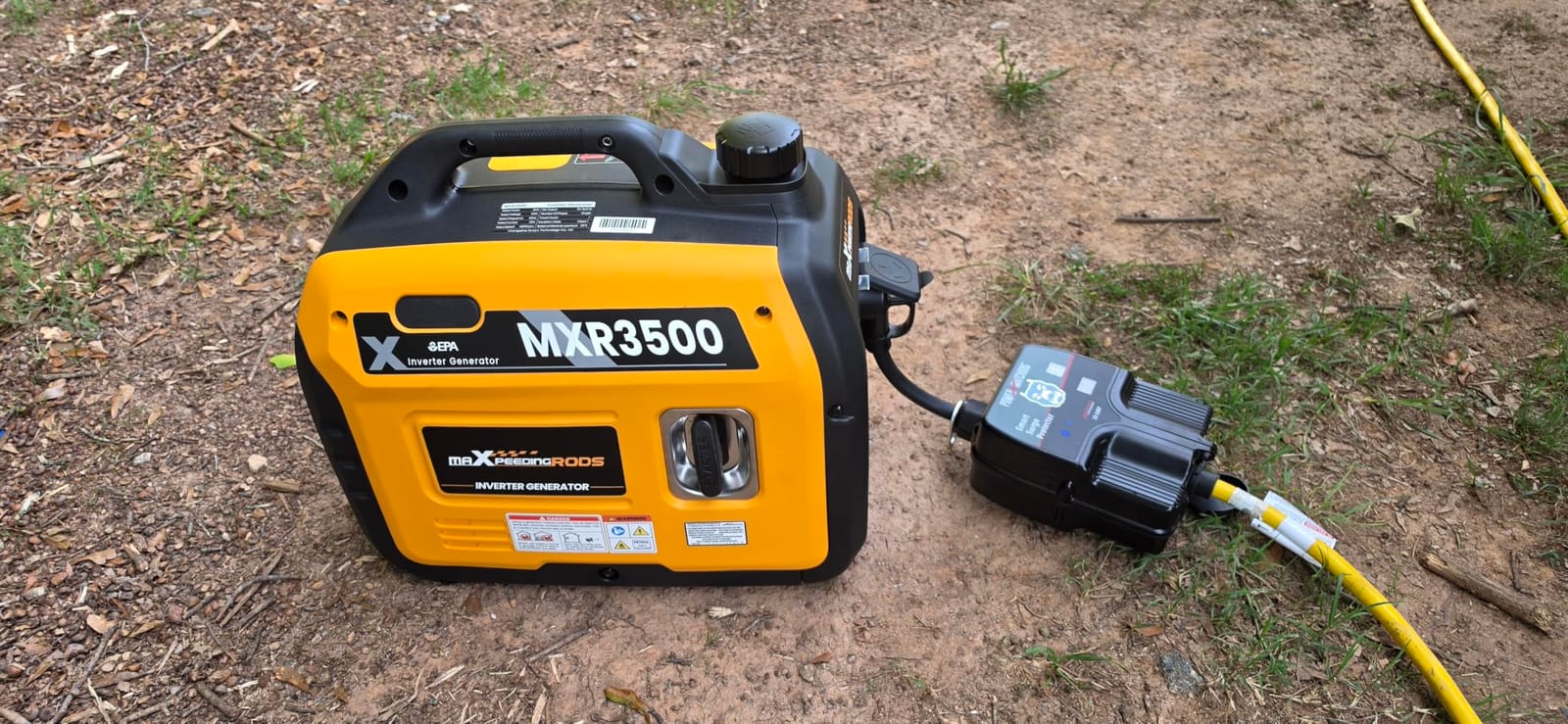 maXpeedingrods 4000 Watt Portable Inverter Generator Gasoline, EPA Compliant, App Remote Data Monitor, Compact and Lightweight for Outdoor Camping, Family Power Failure in Extreme Weather customer photo 1