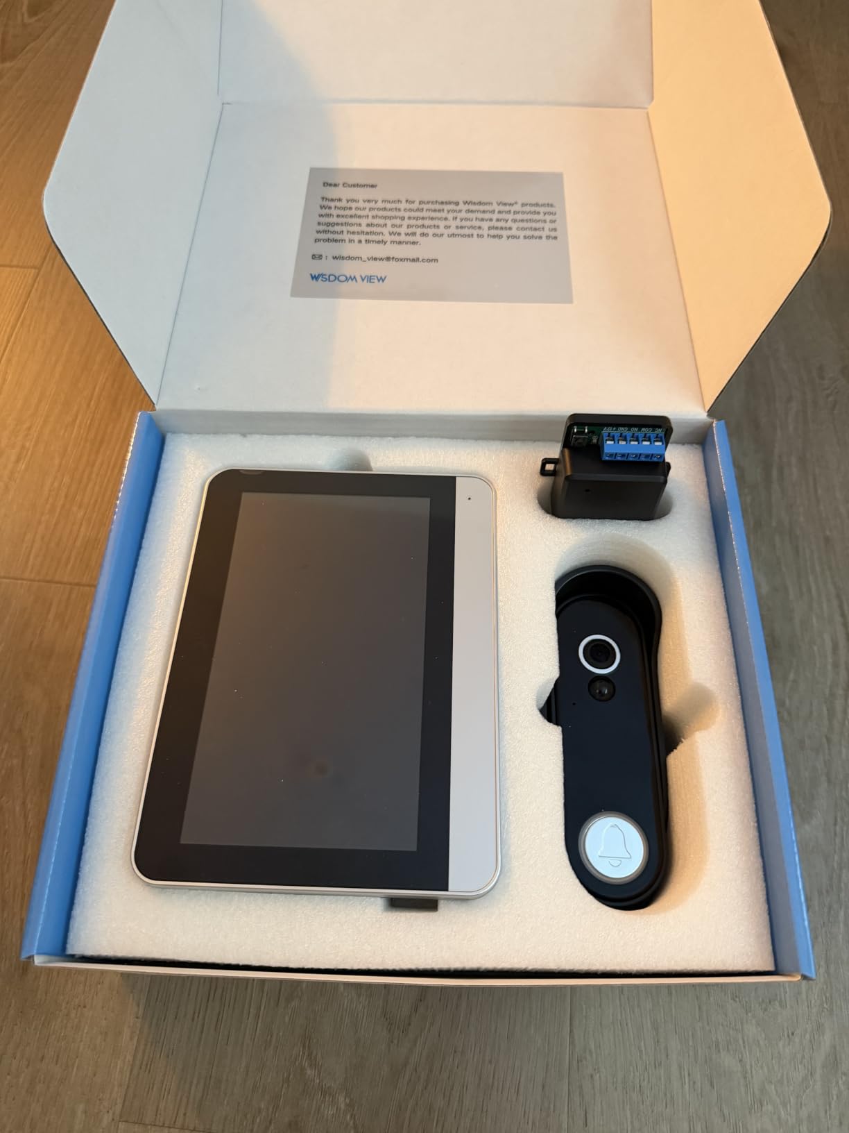 Wireless Smart Video Doorbell System, 7 Inch Touchscreen Display, 1080P Video Doorbell Camera with Motion Detection, 2-Way Audio, Local Storage No Subscription, Easy Install Without Wiring customer photo 2